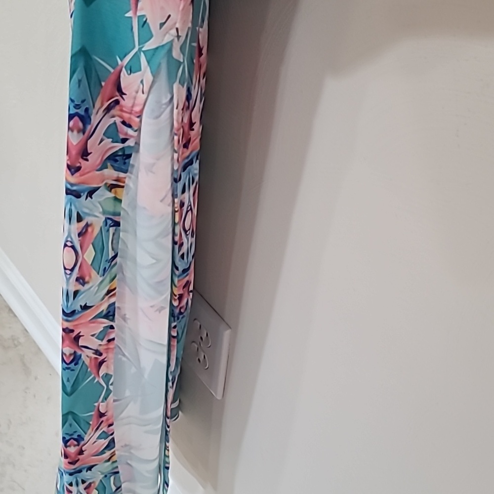 Birds of Paradise Bodycon Cut Out Dress Size M - Picture 4 of 6